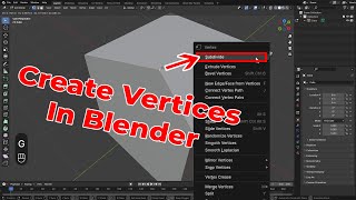 How to Add Vertices in Blender