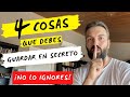 4 COSAS QUE DEBERÍAS MANTENER SECRETAS / NO SE LAS CUENTES A NADIE 🤫🤫🤫