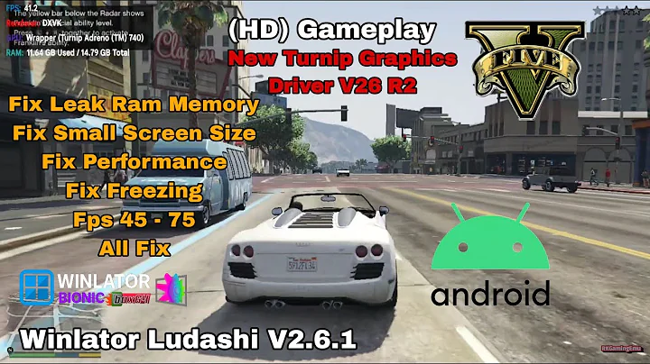 GTA 5 Gameplay On Android | Winlator v2.6.1 (Ludashi) | Snapdragon 8 Gen2 + Settings!