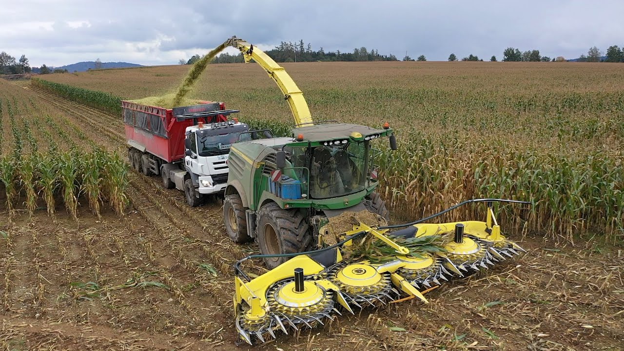 Lucerne / Alfalfa Silage harvesting | Special John Deere 8600i Container Carrier | Timmerman