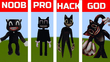 NOOB VS PRO VS HACKER Minecraft Pixel art Cartoon Cat
