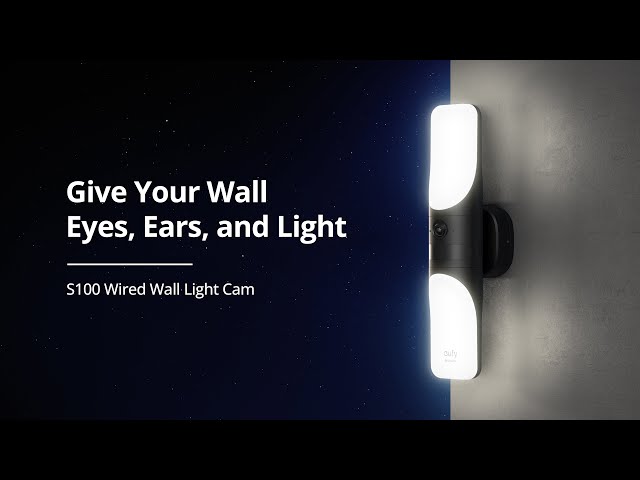 eufy Security S100 Wired Wall Light Cam, Security Camera Outdoor, 2K Camera  with 1200 Lumen Light, Color Night Vision, Motion Activated Light, AI Smart  Detection, IP65 Waterproof, No Monthly Fee 