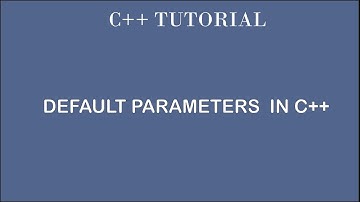 Default Parameters in C++ Programming | By Professor Pankaj Gupta | BIIT