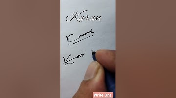 #karan #shorts #signature #ytshorts