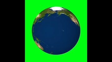 Earth Rotation 4.1 (Full Green Screen) [60fps]