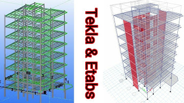 Designing a steel structure in tekla and Etabs