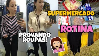 Rotina De Dona De Casa, Provando Roupas, Compras No Mercado Tati Barbosa