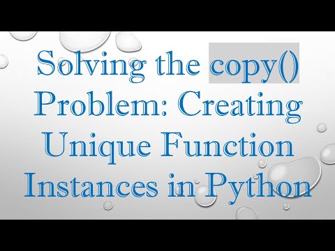 Solving the copy()