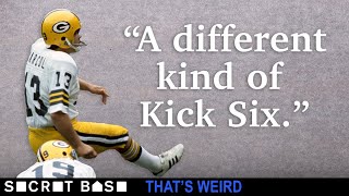 The kicker who kicked a touchdown to himself