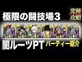 【パズドラ】極限の闘技場3 闇ルーツPT