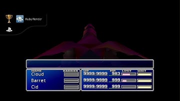 FINAL FANTASY VII - Ruby Render (GOLD)