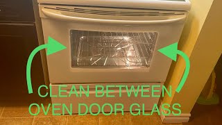 How To Clean Between The Oven Door Glass