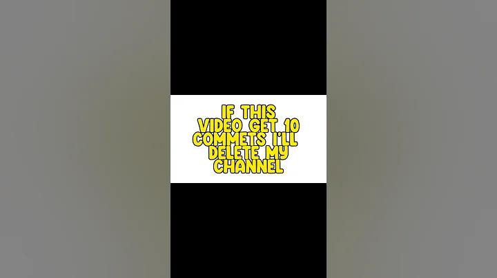 If this video get 10 comments I’ll delete my channel #shorts