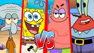 Bob Esponja y Calamardo vs Patricio y Don Cangrejo - BATALLA DE RAP ANIMADA