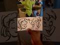 Gifting Ink Pen Sketches to Peter &amp; Wendy at Disneyland #shorts #disneyland #disneyart #peterpan