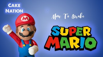 CAKE NATION | How To Make Mario from Super Mario Bros Fondant Cake Topper Smash Bros