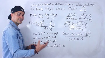 MCV4U (Grade 12 Calculus & Vectors) - Alternative Derivative Definition of Rational Function