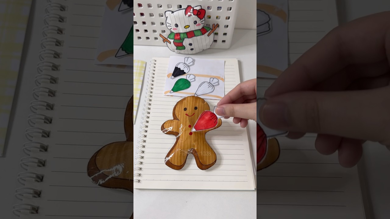 Decorating diy gingerbread #Christmas #holidays ##squish #gingerbread #holiday #cozy