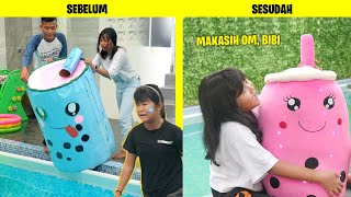 PART 2 ! BONEKA BOBA RAKSASA KESAYANGAN RERE DI CEBURIN KE KOLAM RENANG | SEBELUM VS SESUDAH