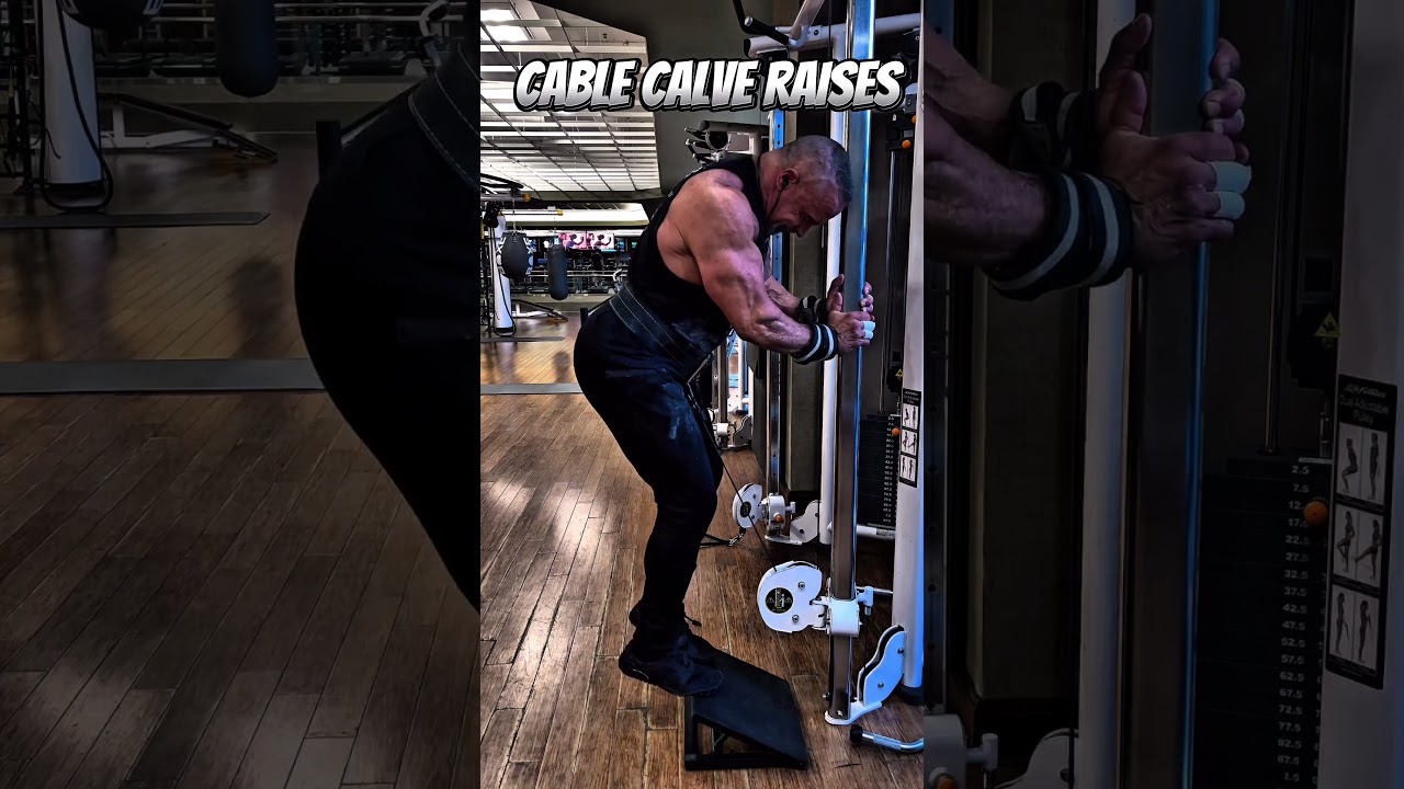 CABLE CALVE RAISES #calves #motivation #workout