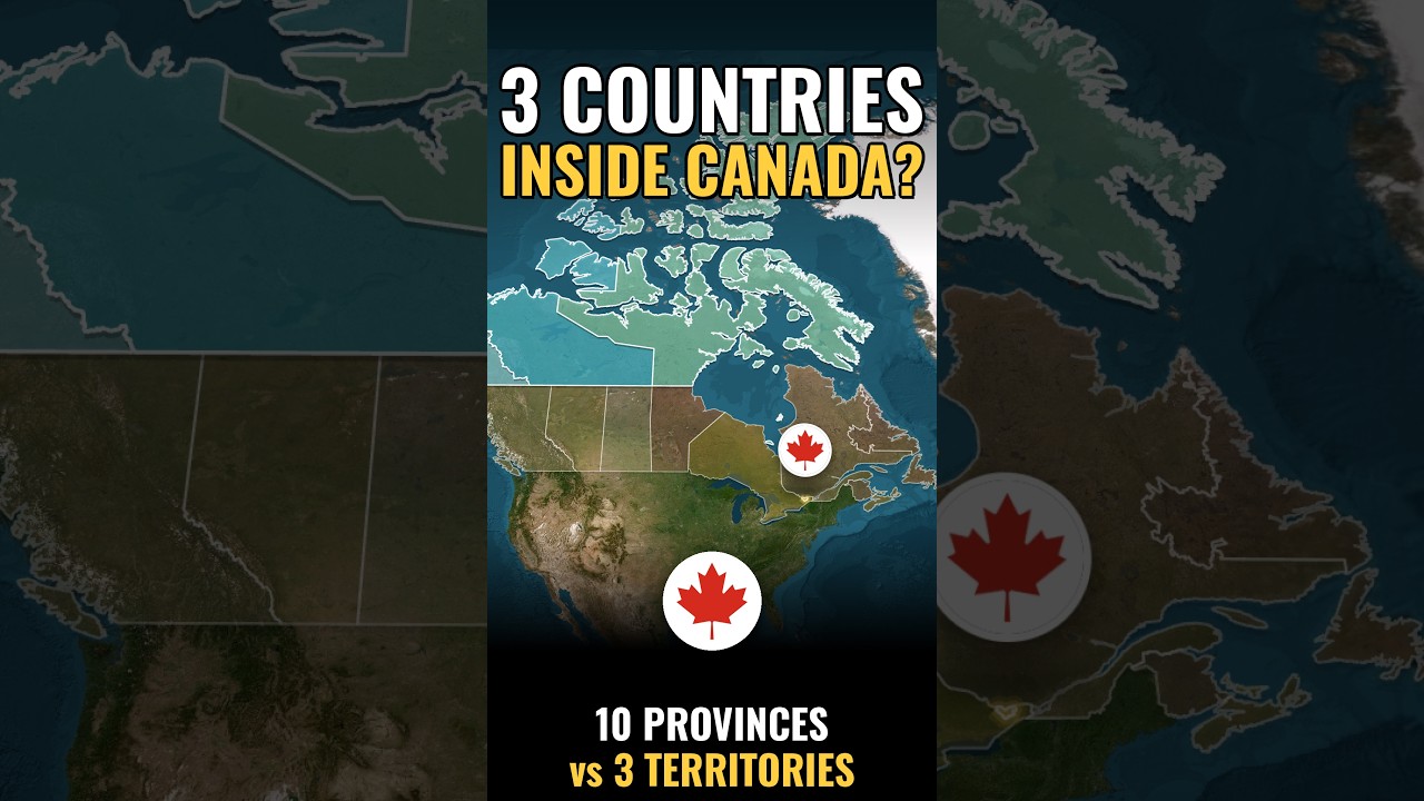 Why Canada Has 3 “Countries” Inside It #geography #anim… — Transcript