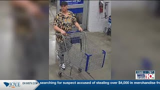 Lexington police searching for suspect accused of stealing from Lexington Home improvement store