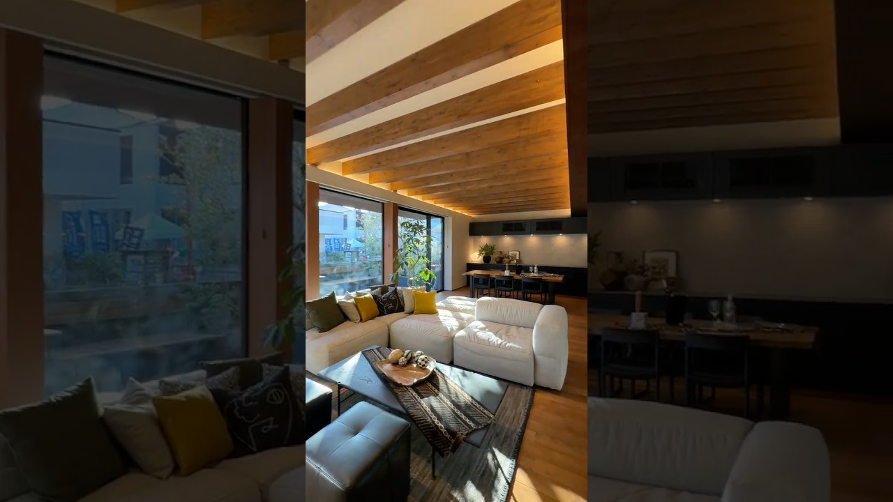 ルームツアー】木質感半端ない！自宅サウナのある木の家 ｜隠れている