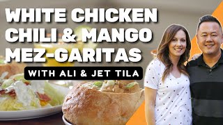 Ali and Jet Tila's White Chicken Chili for Two and Mango Mez-Garitas | Food Network