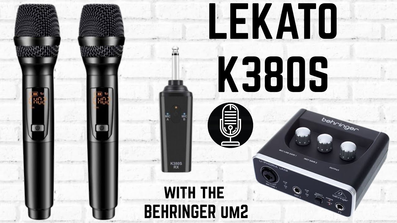 LEKATO K380S 2.4G Wireless Dual Handheld Dynamic Microphone Set 30hrs   LEKATO - Buy Musical Instruments, Pedals, Wireless, Drum, Pro Audio & More