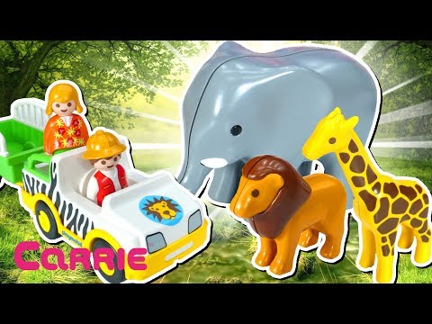 플레이모빌 1.2.3 아프리카 사파리 조립 놀이