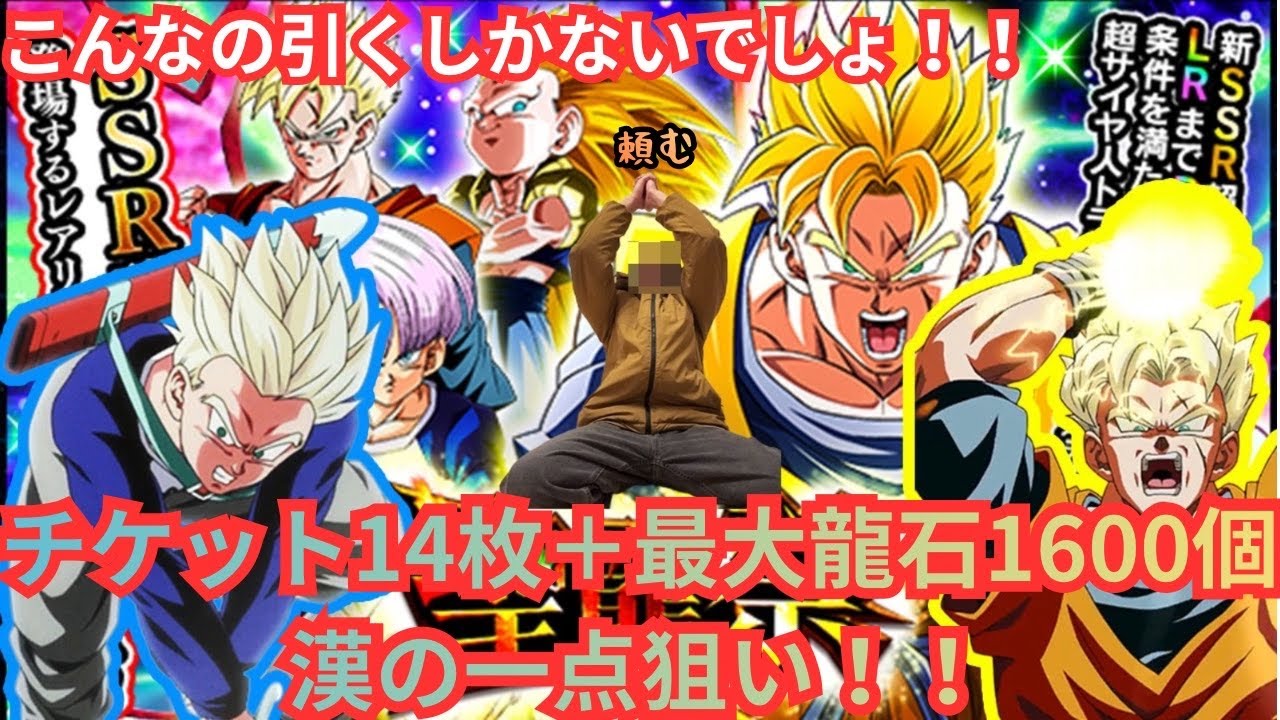 【ドッカンバトル】 未来悟飯/トランクス出るまで絶対に引く！!