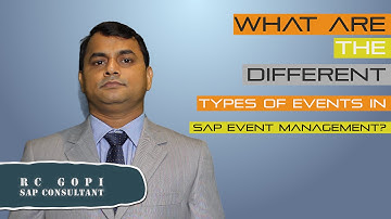 What are the different types of Events in SAP Event Management?
