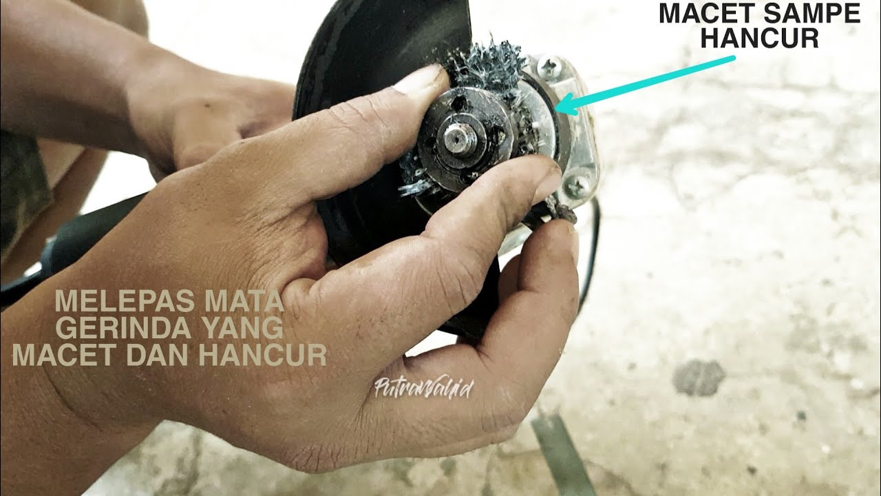 Release Jammed Angle Grinder Melepas Ring Mata Gerinda Macet dengan