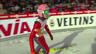 Dawid Kubacki - Klingenthal 22.11.2014 - 121,0 m - 1 seria - konkurs drużynowy - SKI JUMPING WC