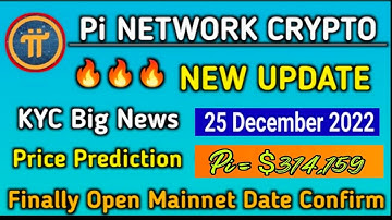 Big News 🎉| Pi Network Open Mainnet & Kyc & Price Prediction new Update 🤯😱|1Pi = $314,159 🤑🎉#bitcoin