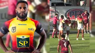 Solo Wane the PNG Hunters Winger fly through and gain meters to score a try. The speed Demon.