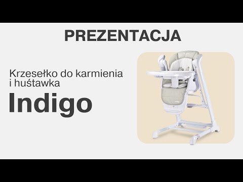 Стільчик для годування + гойдалка 2 в 1 Caretero Indigo, видео 1
