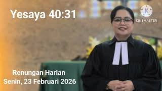 Download Lagu RH Senin, 23 Februari 2026▫️Yesaya 40:31▫️pdtrs MP3