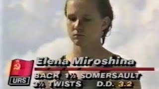 Elena Miroshina (URS) [5237D] 10m 1988 {Елена Мирошина}