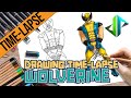 [DRAWPEDIA] TIME-LAPSE WOLVERINE from MARVEL &amp; FORTNITE SKIN - SPEED DRAWING