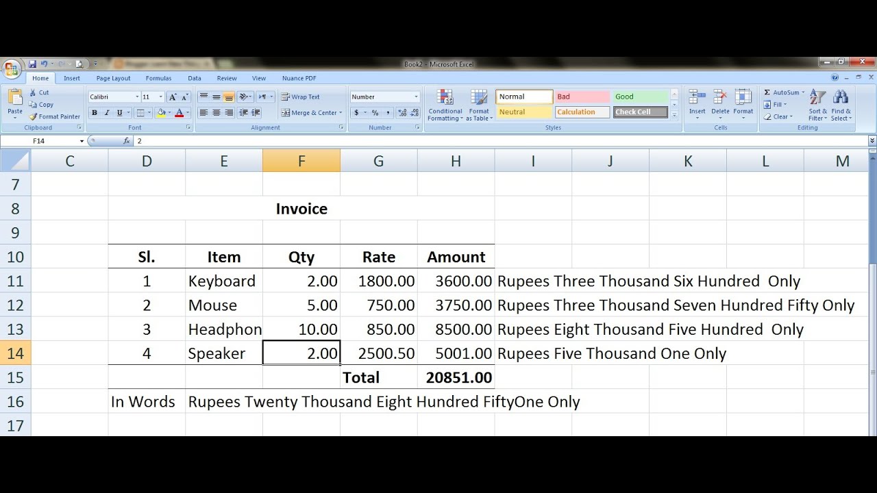 Excel Formula To Convert Numbers Or Digits Into Words In Rupees | Hot convert indian rupee to singapore currency