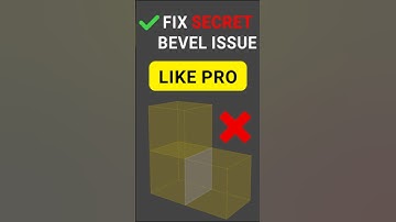 Fix bevel issues on blender secret| Tip NO.3 #blender #blender3d #blendertutorial #tips #blendertips