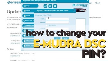 How can you change your E-Mudra DSC Token PIN?