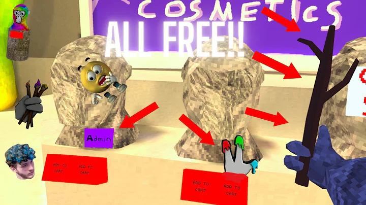 This Gorilla Tag Copy Has.. FREE ADMIN BADGE!! FREE FINGER PAINTER, FREE STICK, AND EVERY COSMETIC!!