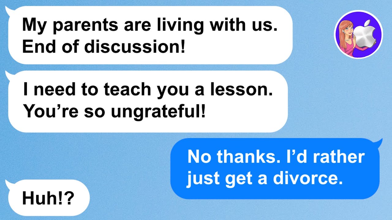 【Apple】Муж настоял, чтобы его родители жили с нами! Но когда мы съехали…