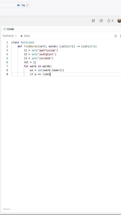 Leetcode #500: Keyboard Row #python #leetcode #coding #programming # ...