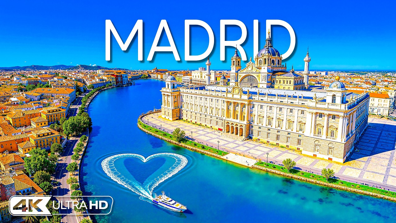 [4K] Мадрид 🇪🇸 Великолепный Королевский дворец, исторический центр и панорама города