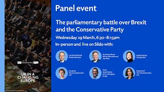 The parliamentary battle over Brexit and the Conservative Party