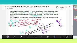 Full 4 - How to draw Freebody diagrams and formulating equations of motion: explanation 4 #education Update