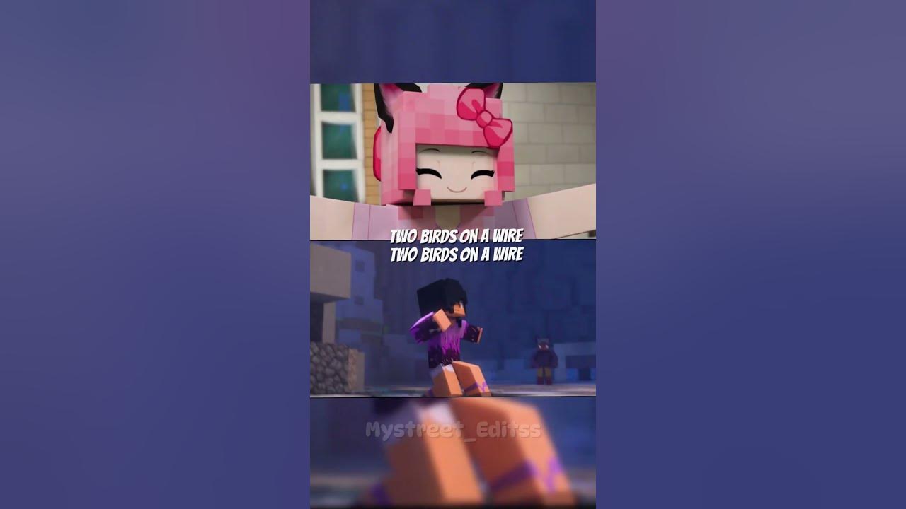 two birds... #aphmauedit #minecraft #minecraftanimations #edit #shortsfeed #aphmau